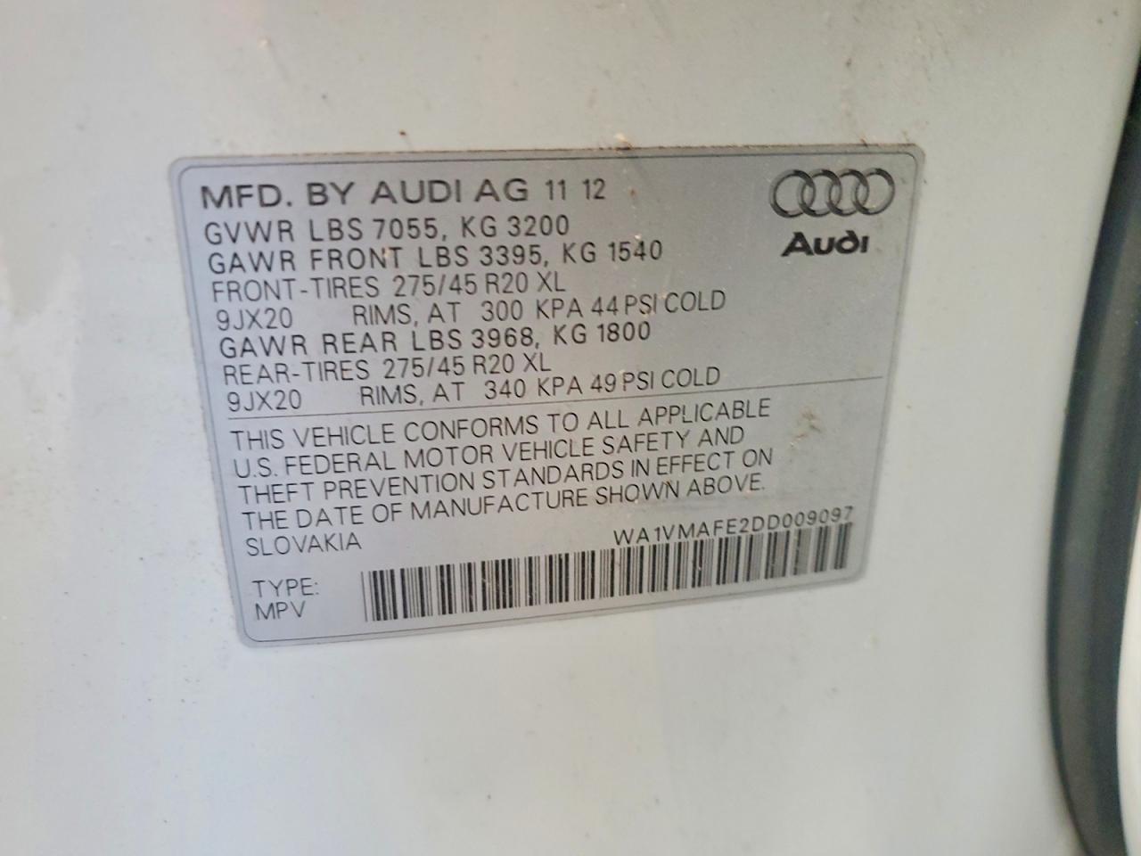 2013 AUDI Q7