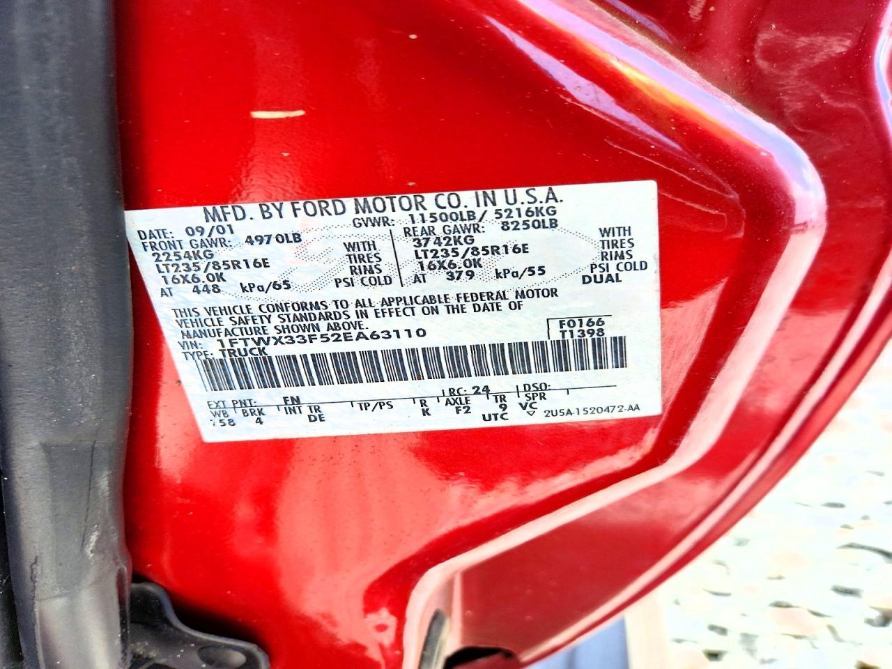2002 FORD F350