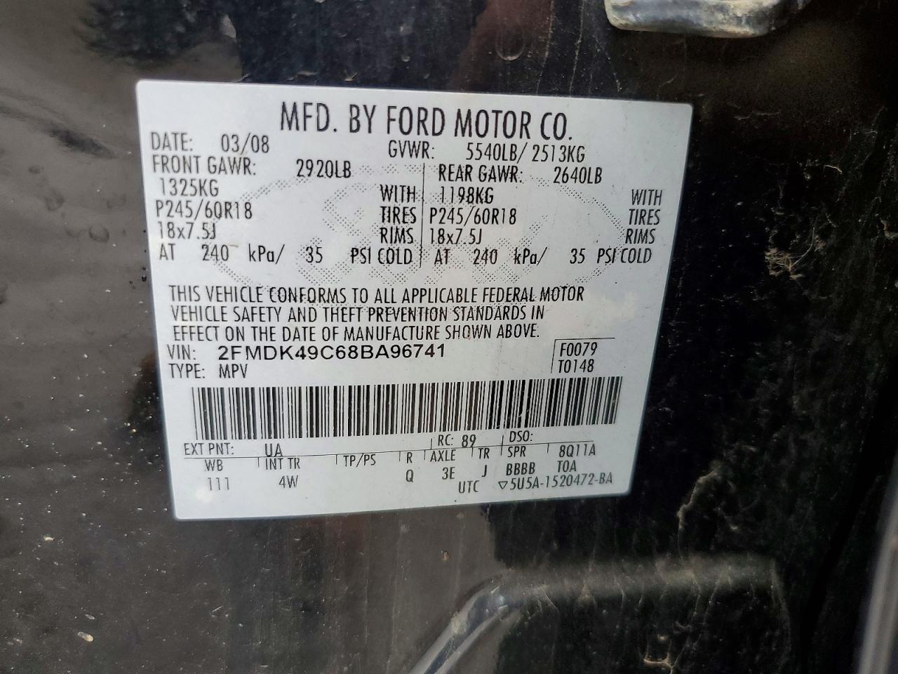 2008 FORD EDGE