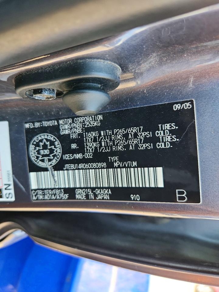 2006 TOYOTA 4RUNNER