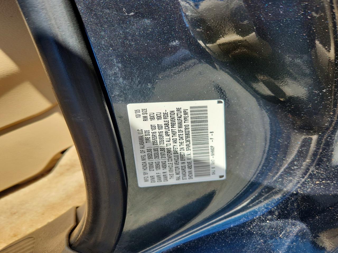 2006 HONDA ODYSSEY