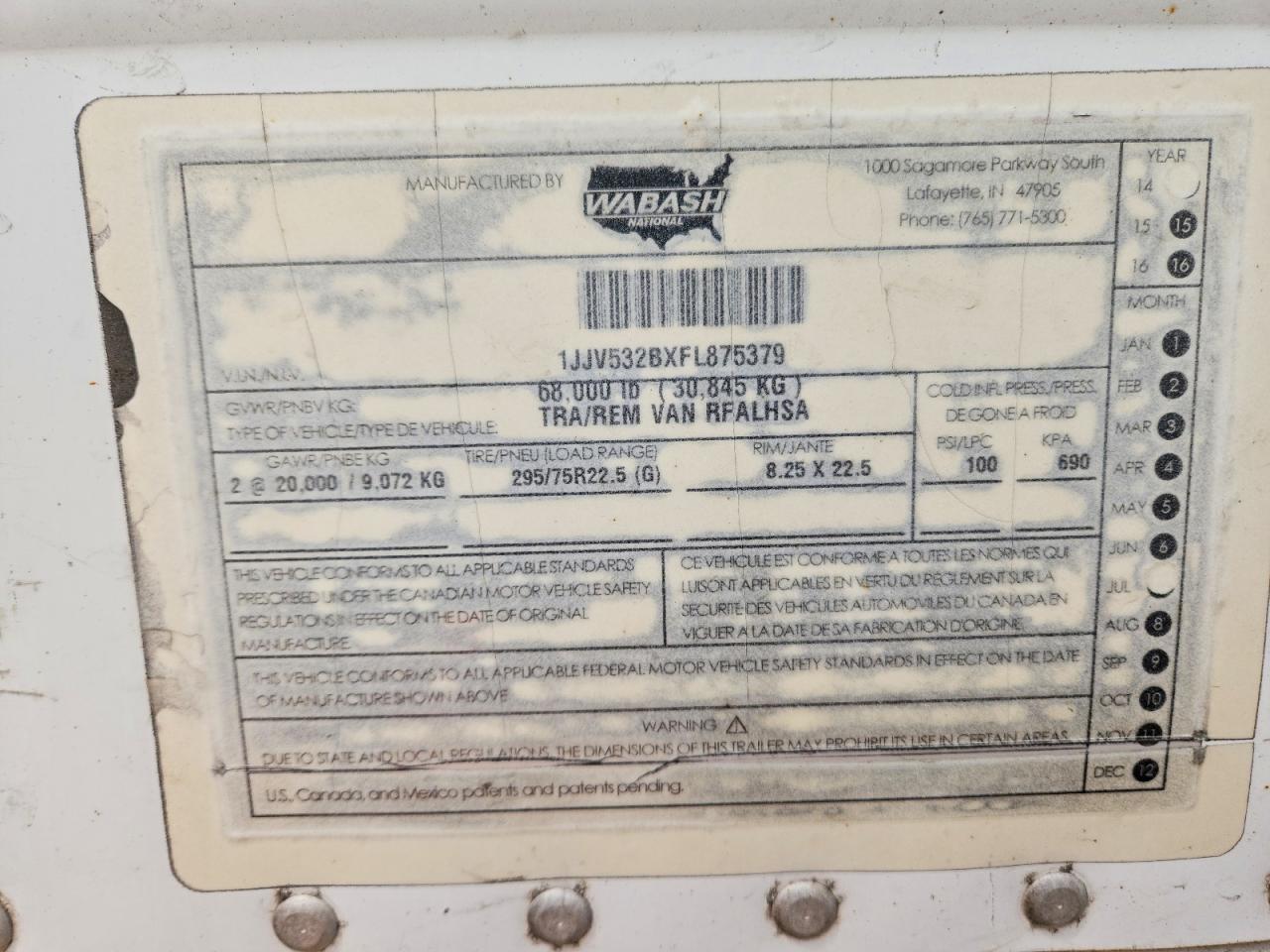 2015 WABASH RFALHSA