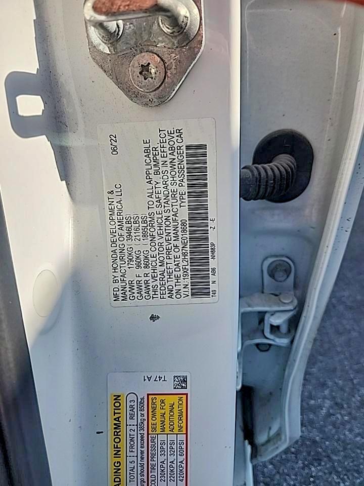 2022 HONDA CIVIC