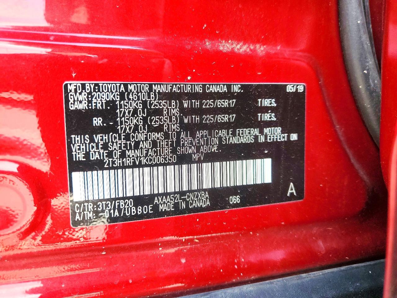2019 TOYOTA RAV4