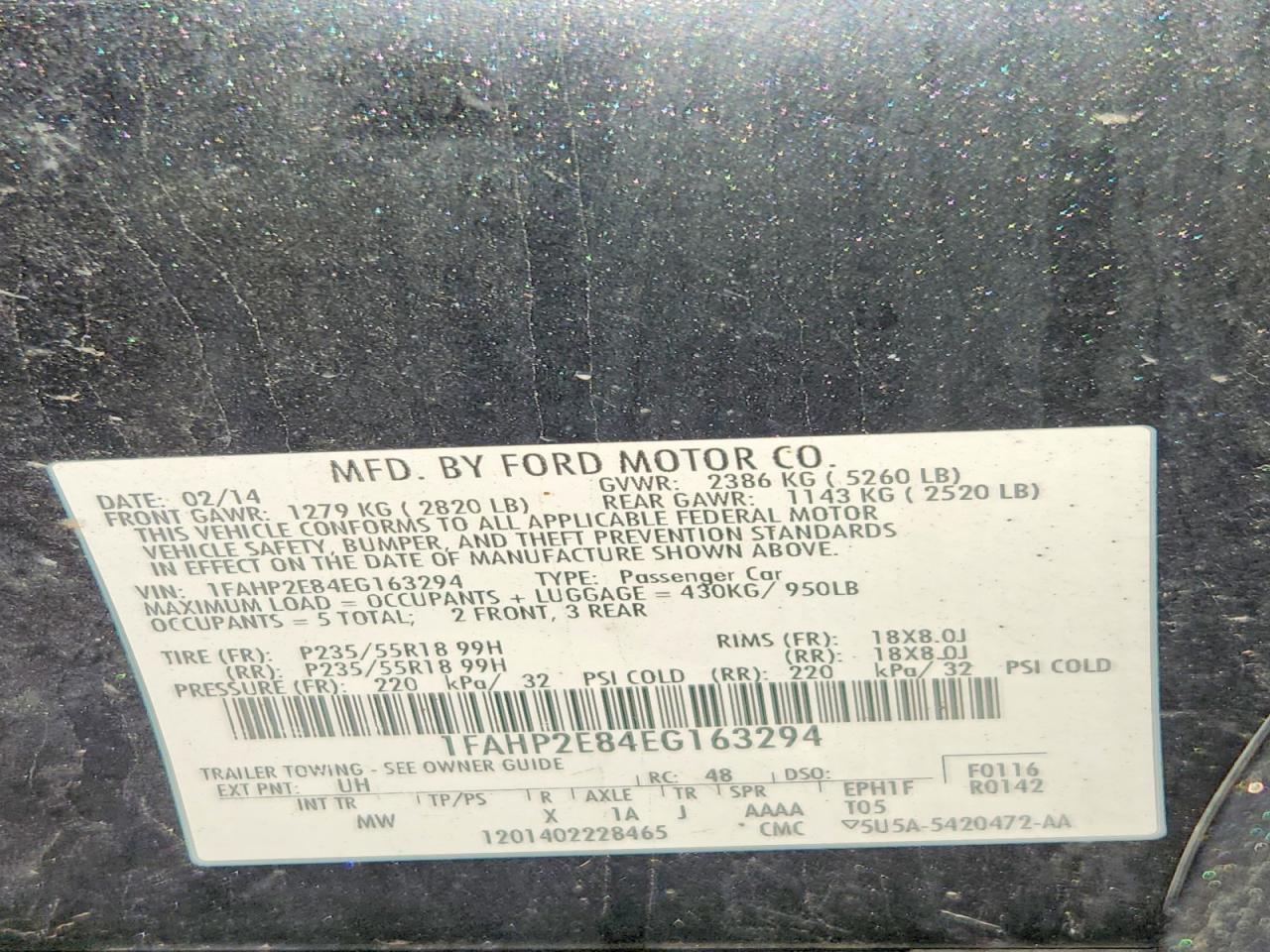 2014 FORD ALL Models
