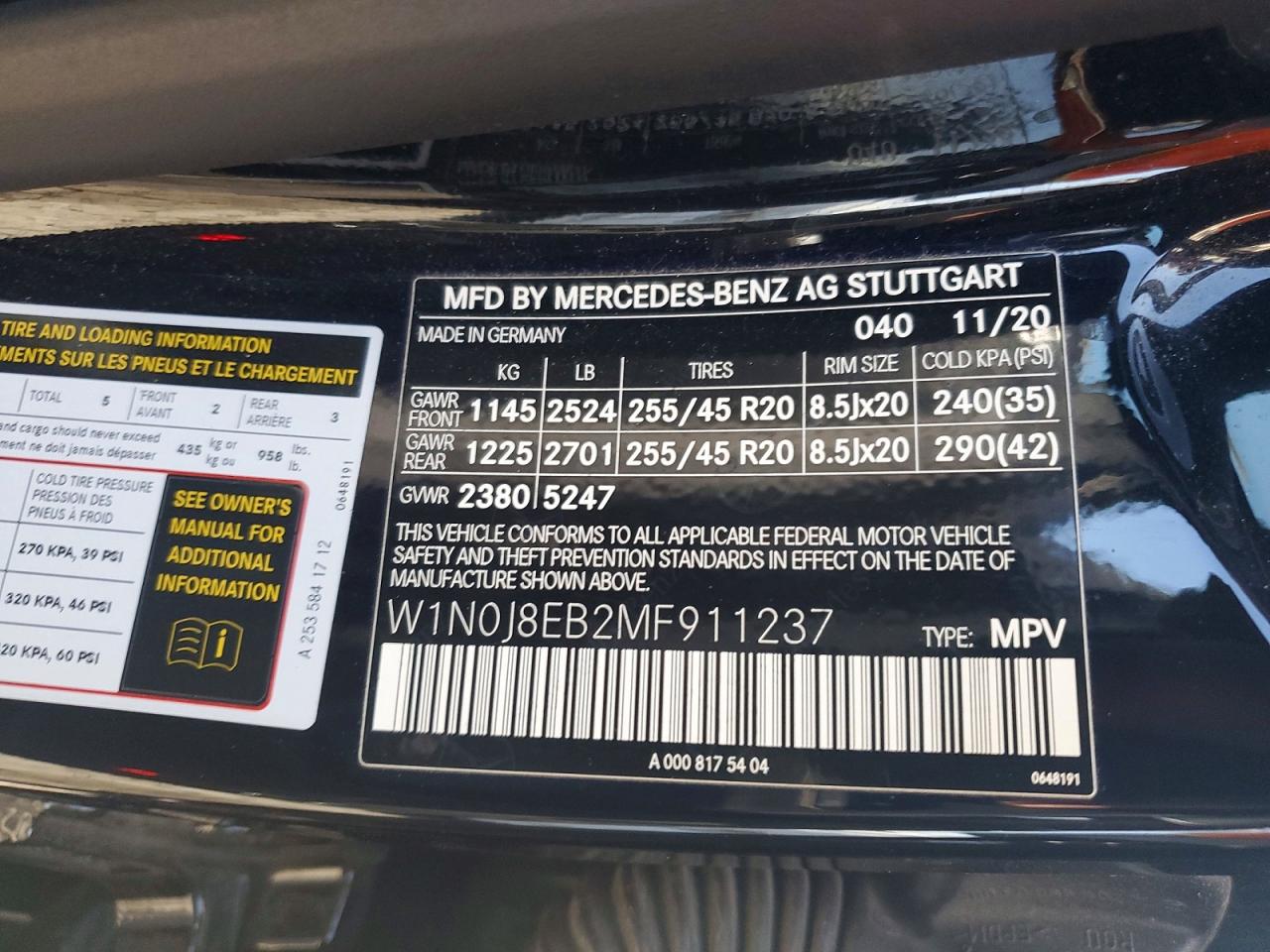 2021 MERCEDES-BENZ GLC-CLASS
