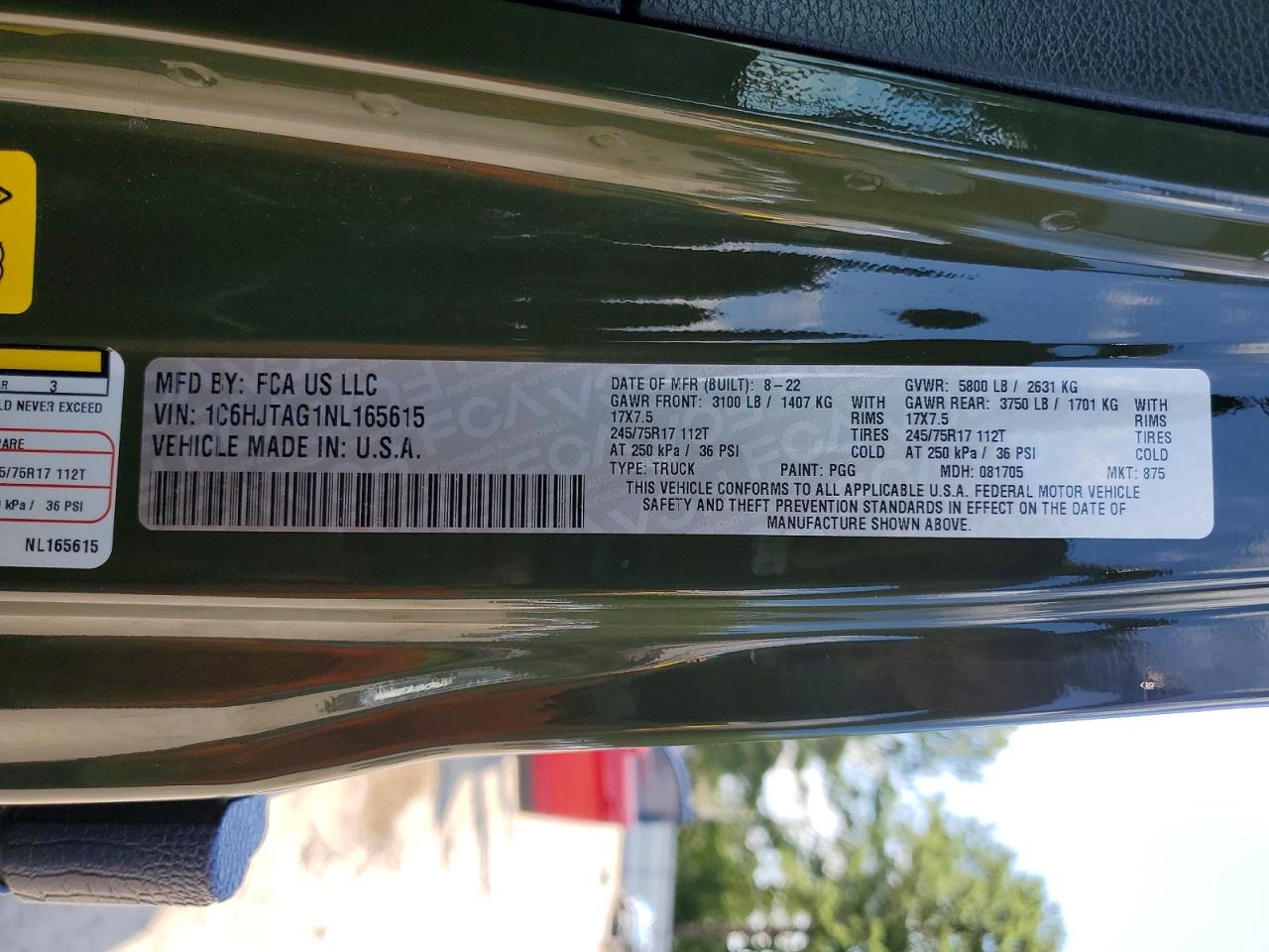 2022 JEEP GLADIATOR