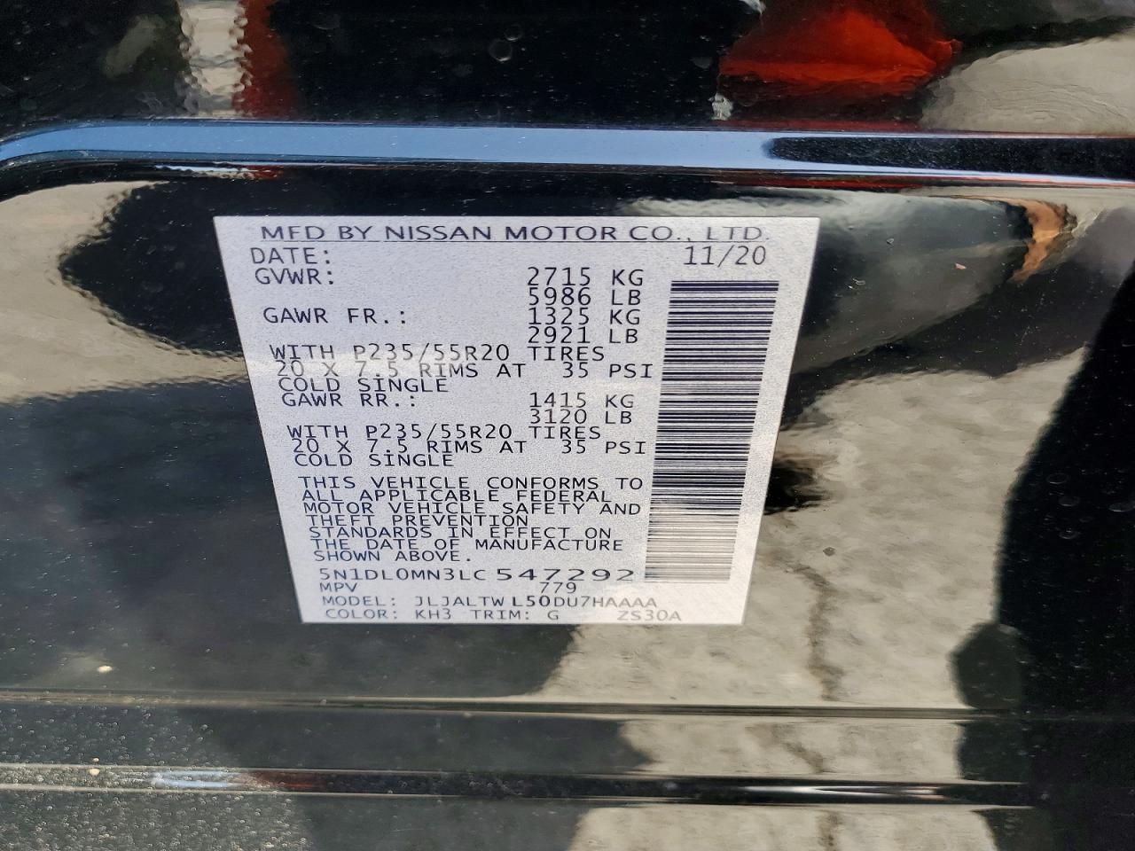 2020 INFINITI QX60