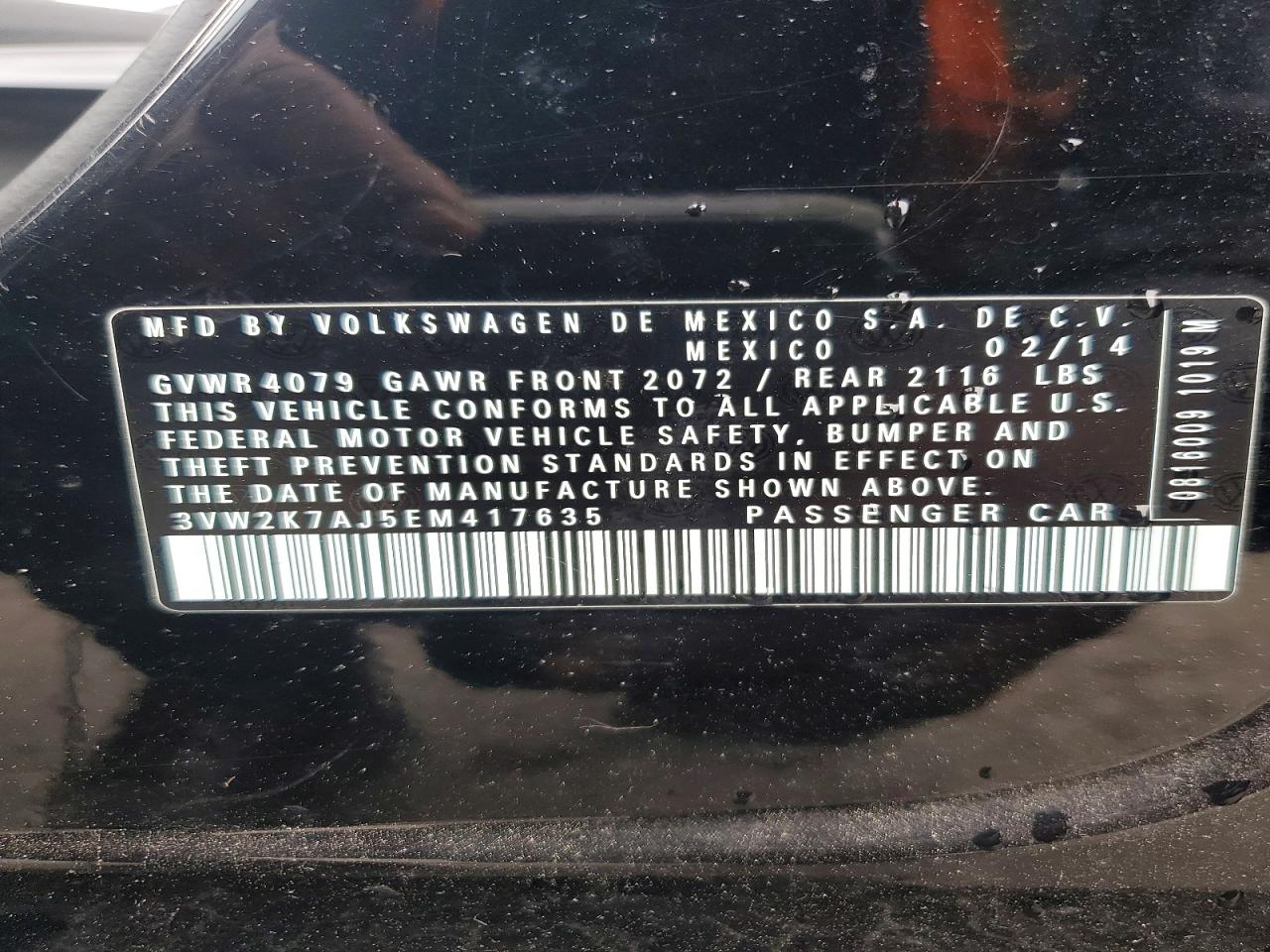 2014 VOLKSWAGEN JETTA