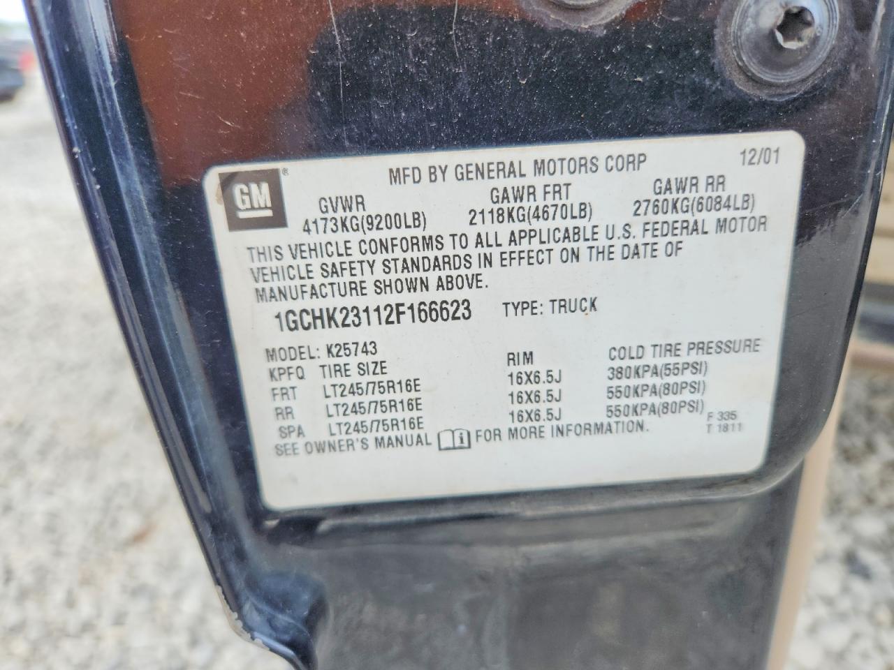 2002 CHEVROLET SILVERADO