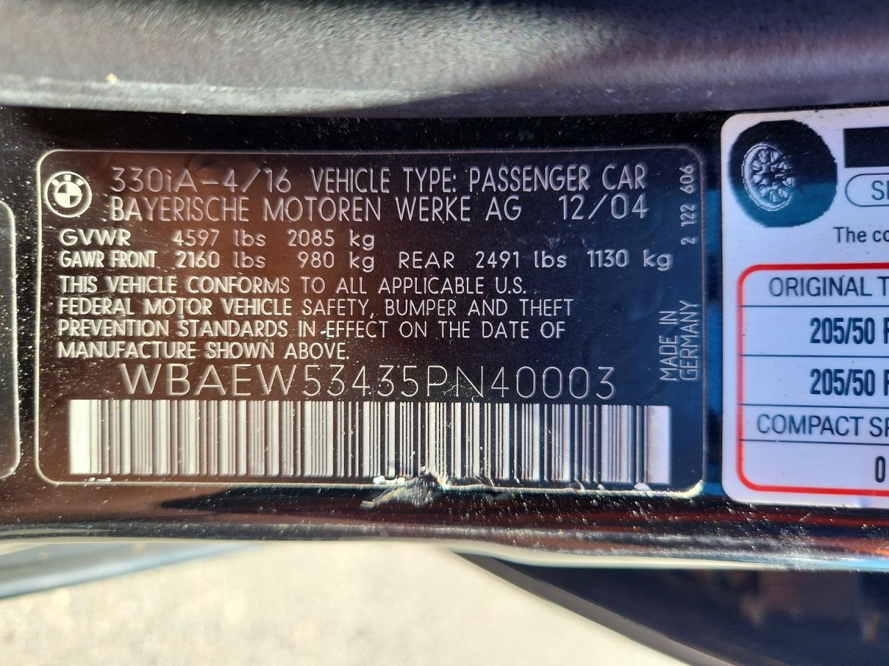 2005 BMW 3 SERIES