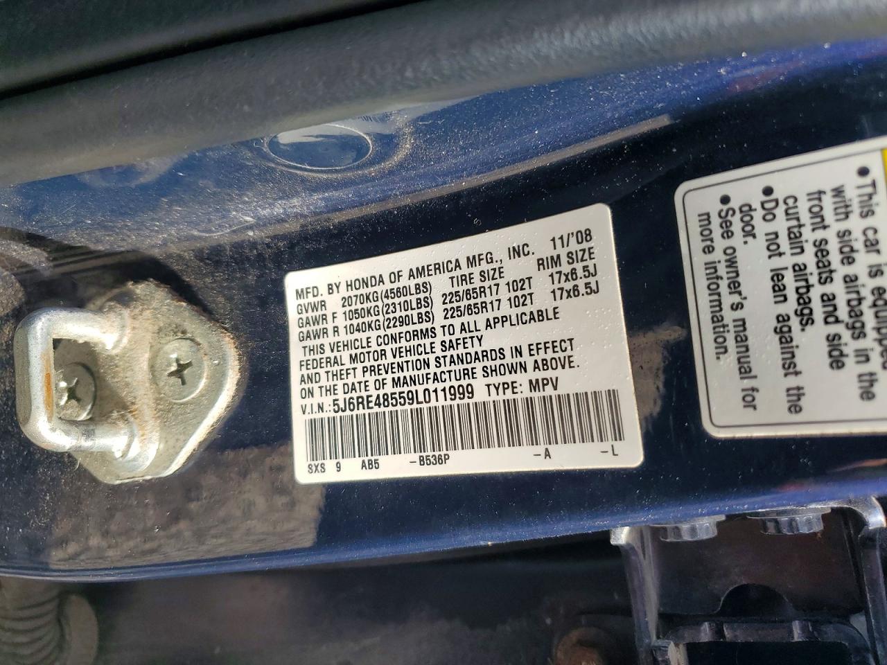 2009 HONDA CRV