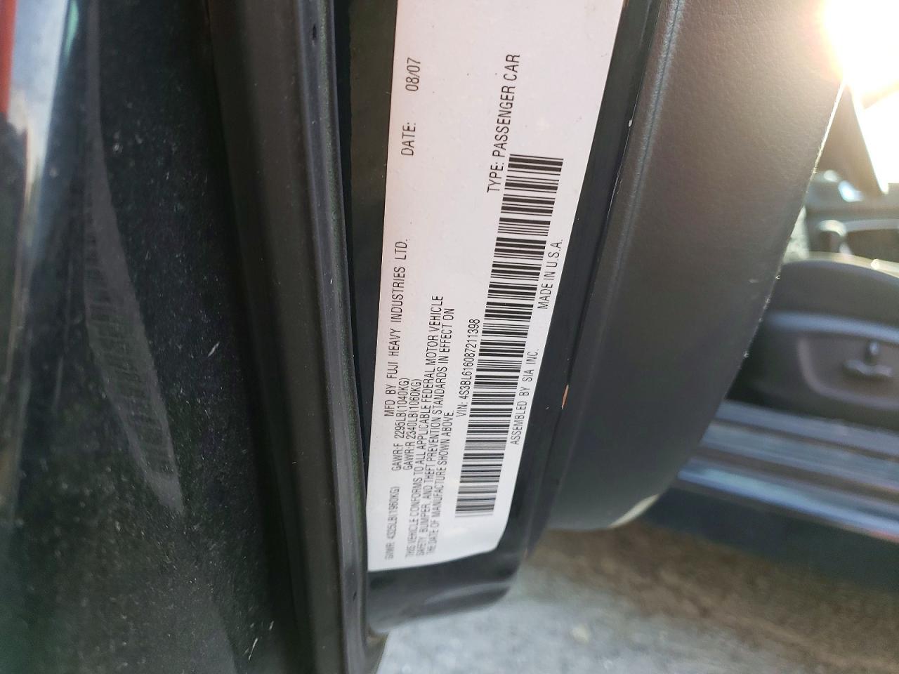 2008 SUBARU LEGACY
