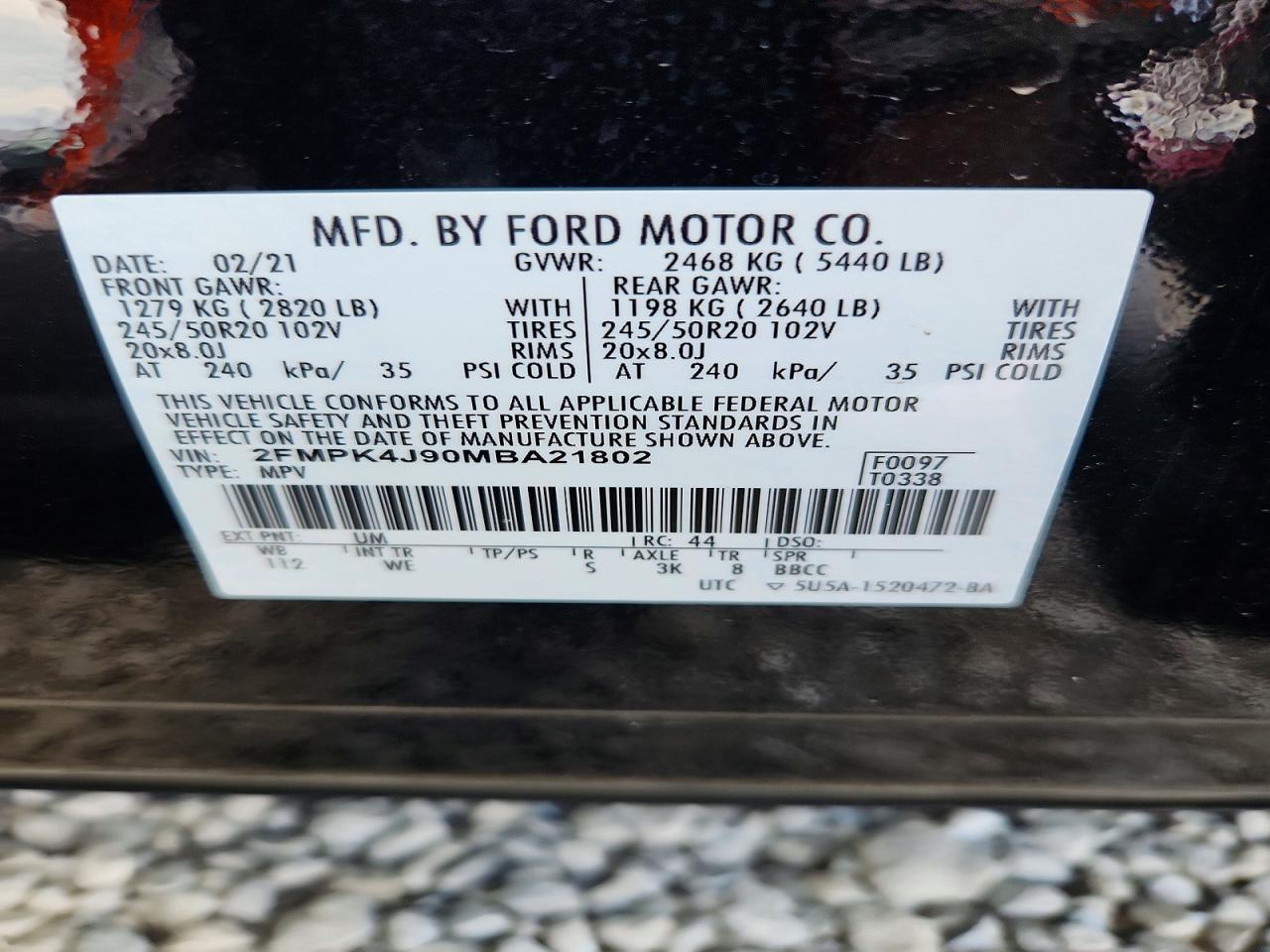 2021 FORD EDGE