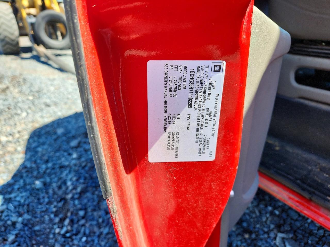 2001 CHEVROLET EXPRESS