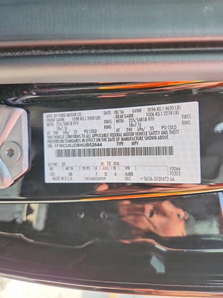 2017 FORD ESCAPE