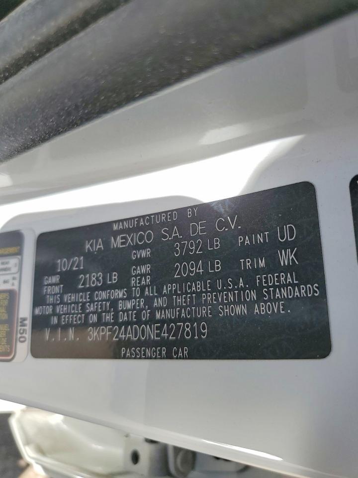 2022 KIA FORTE