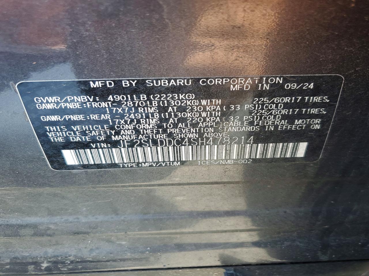 2025 SUBARU FORESTER