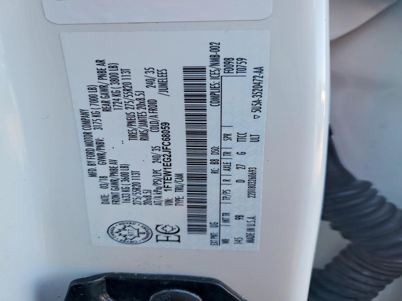 2018 FORD F150