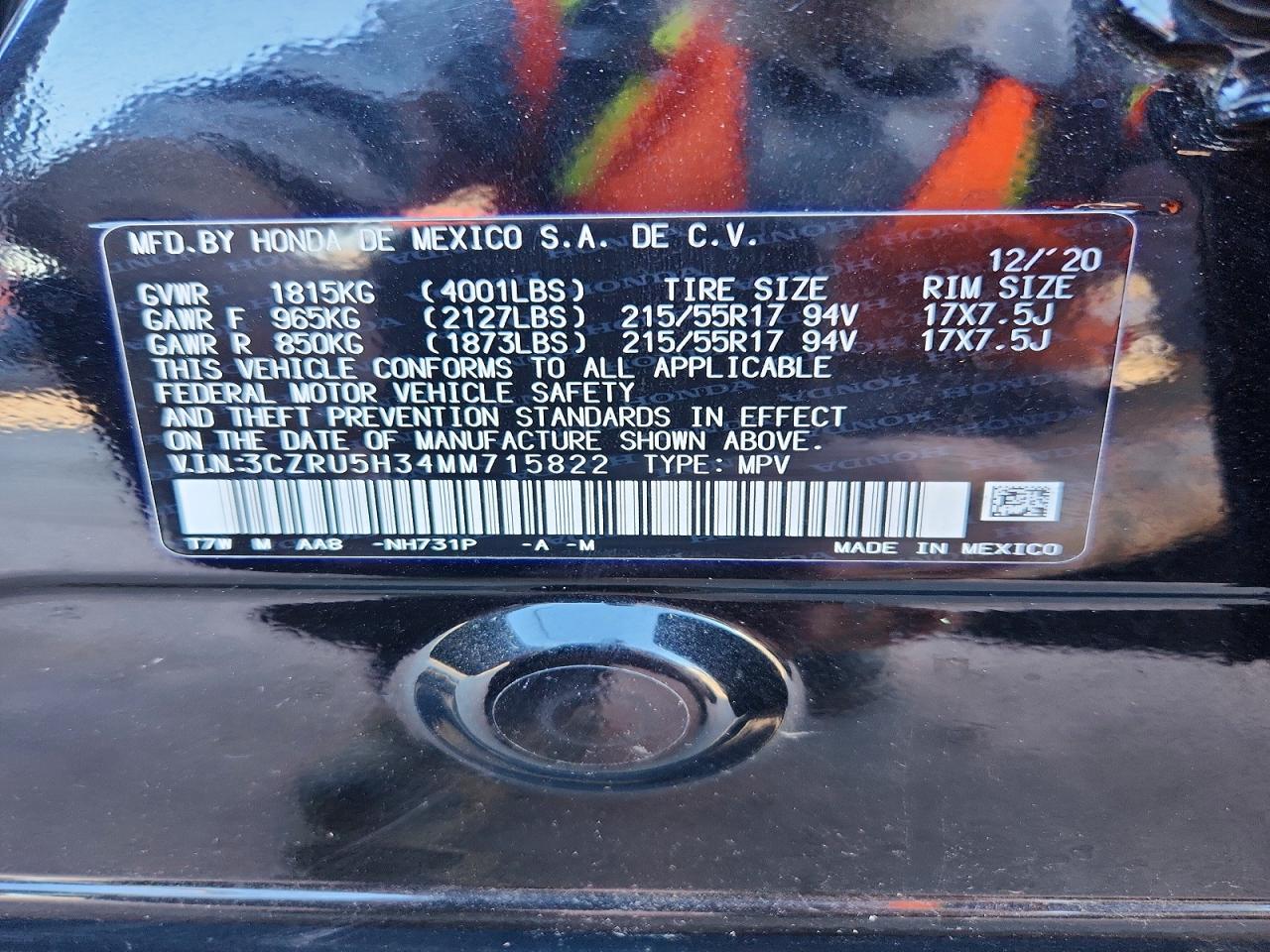 2021 HONDA HR-V