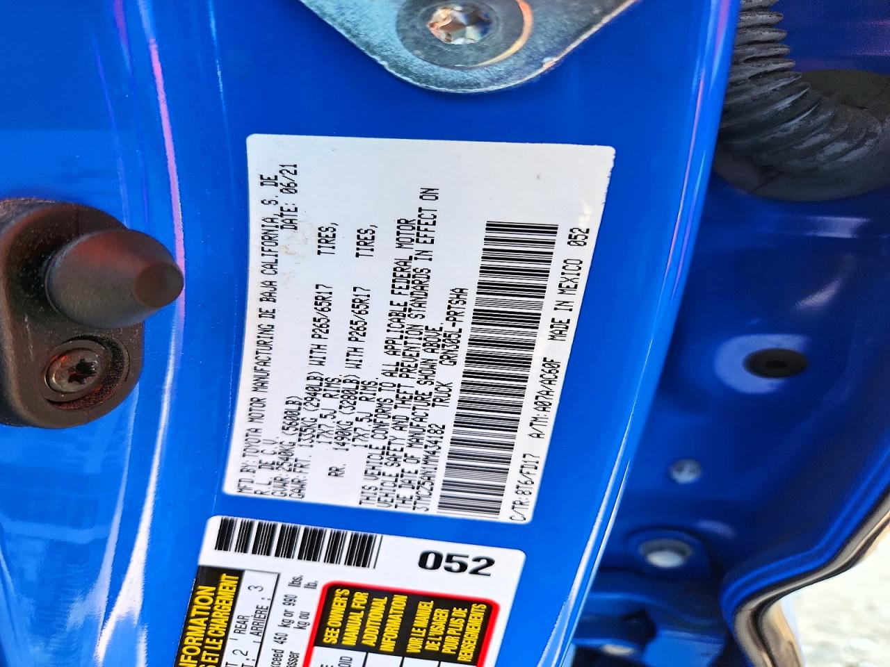 2021 TOYOTA TACOMA