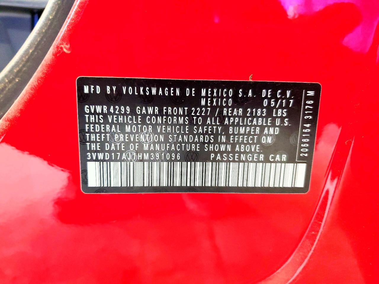 2017 VOLKSWAGEN JETTA
