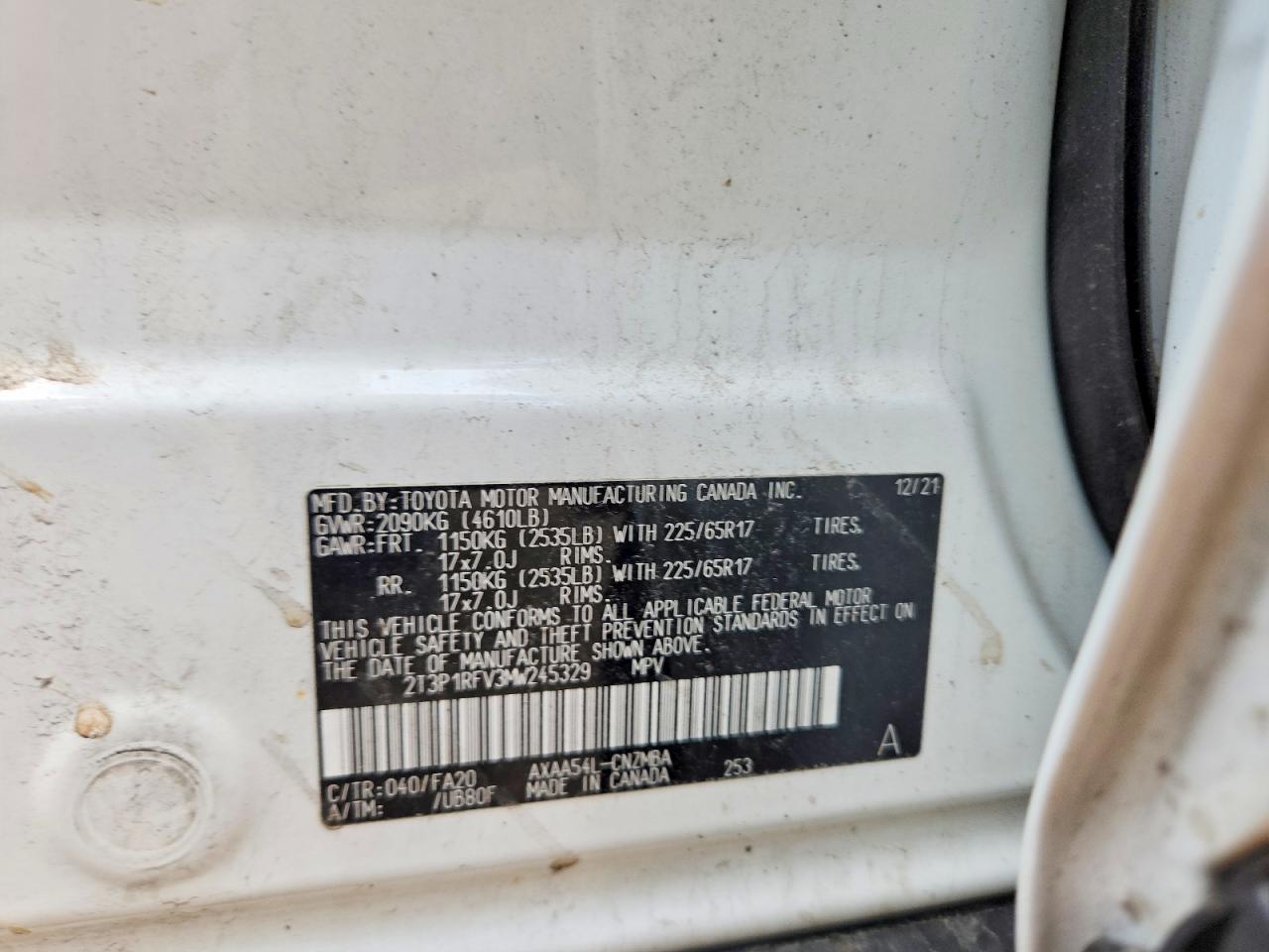2021 TOYOTA RAV4