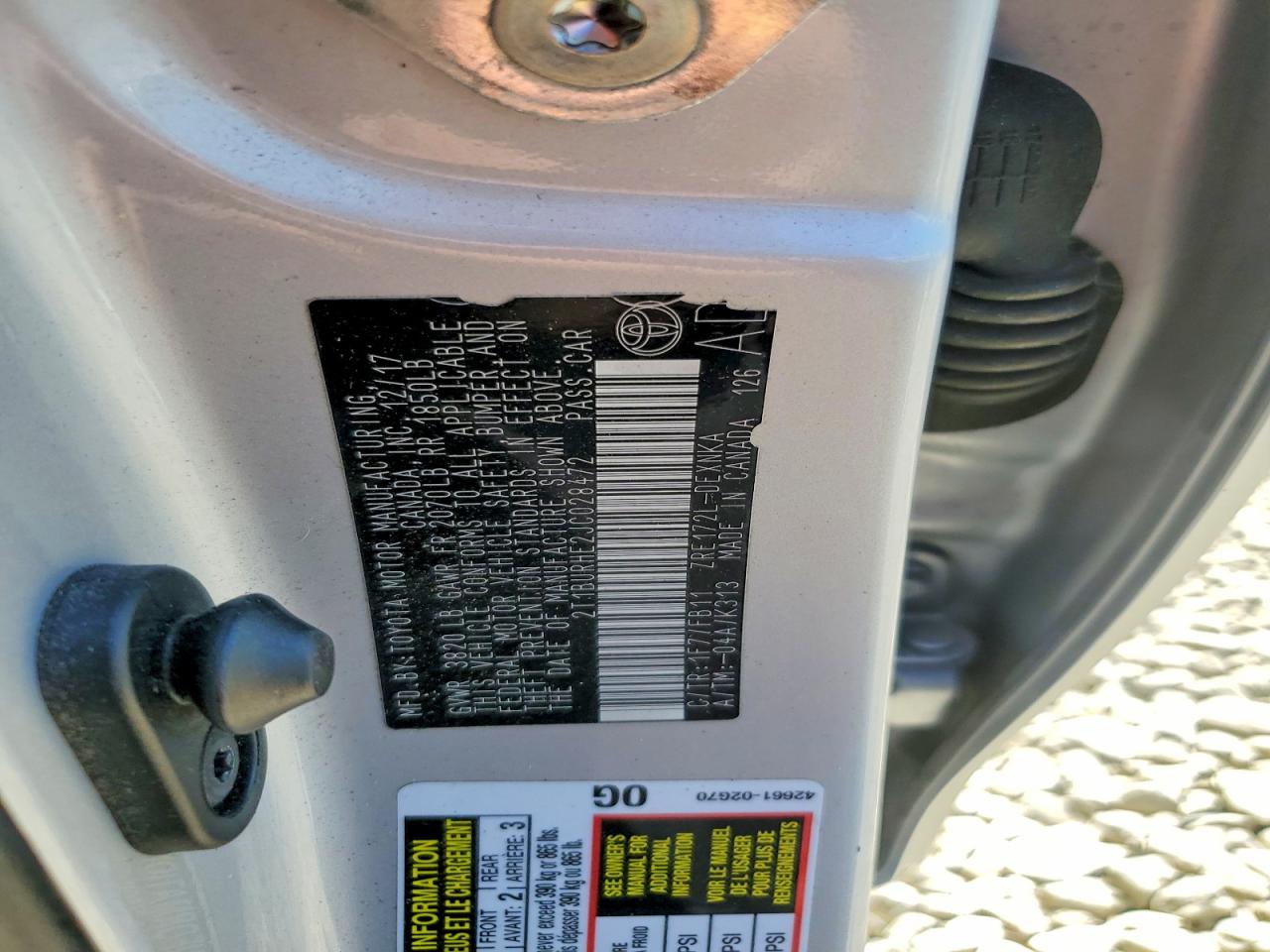 2018 TOYOTA COROLLA