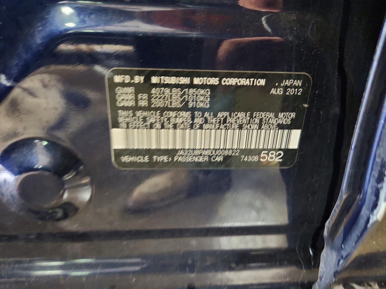 2013 MITSUBISHI LANCER