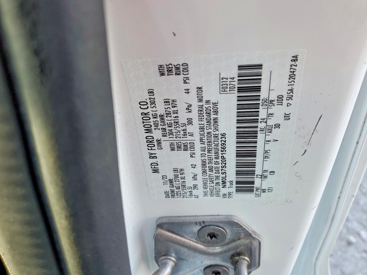 2023 FORD TRANSIT