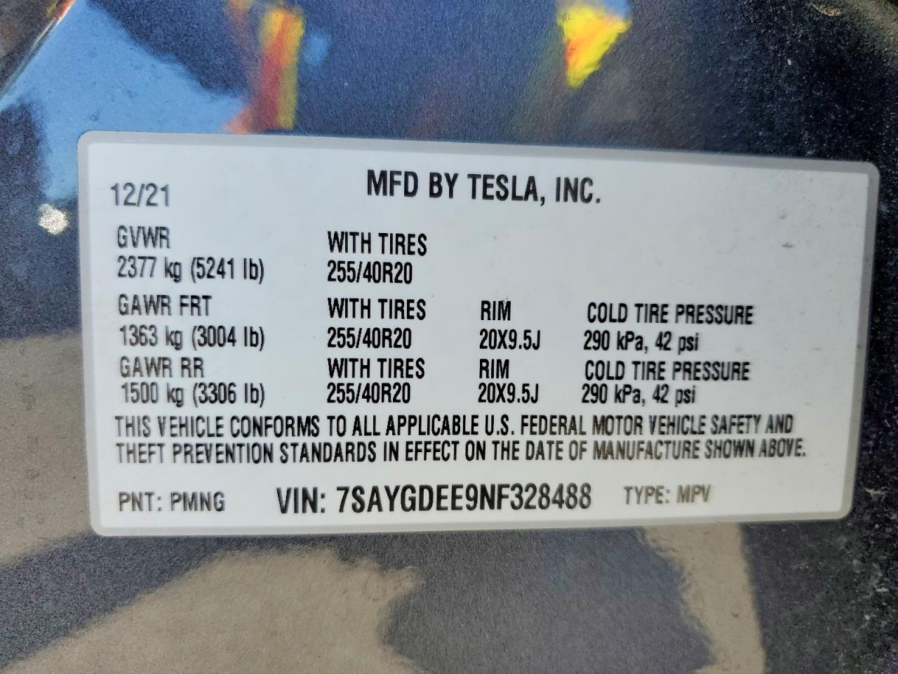 2022 TESLA MODEL Y
