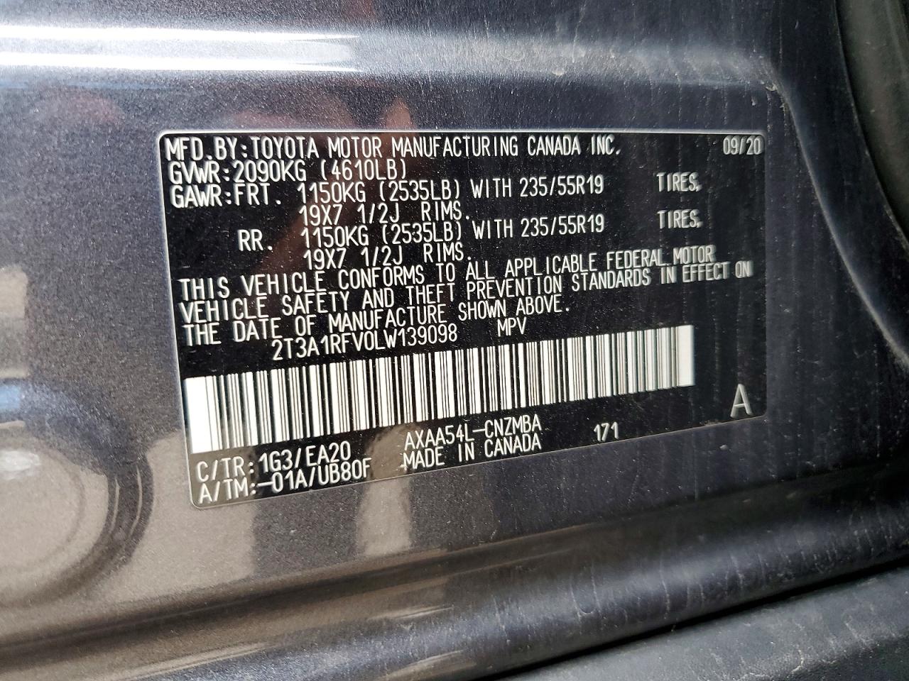 2020 TOYOTA RAV4