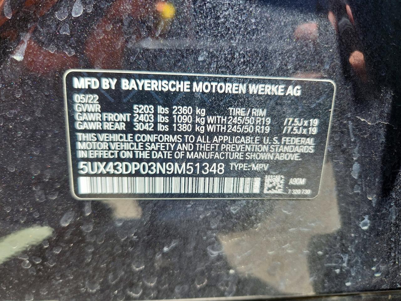 2022 BMW X3