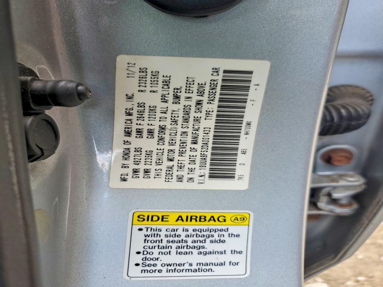 2013 ACURA TL