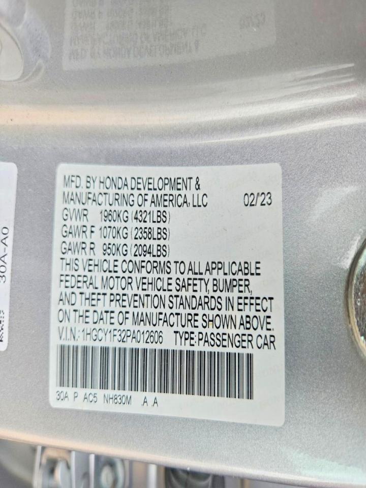 2023 HONDA ACCORD