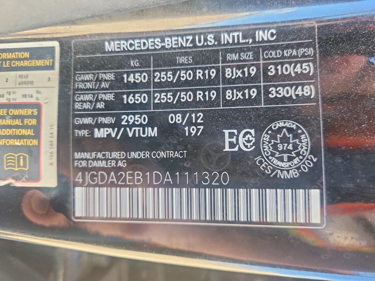 2013 MERCEDES-BENZ M-CLASS