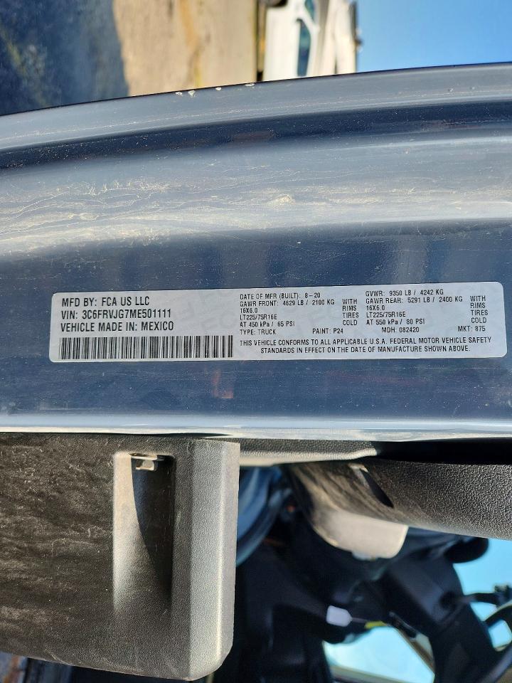 2021 RAM PROMASTER