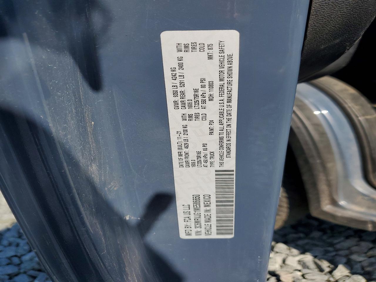 2021 RAM PROMASTER
