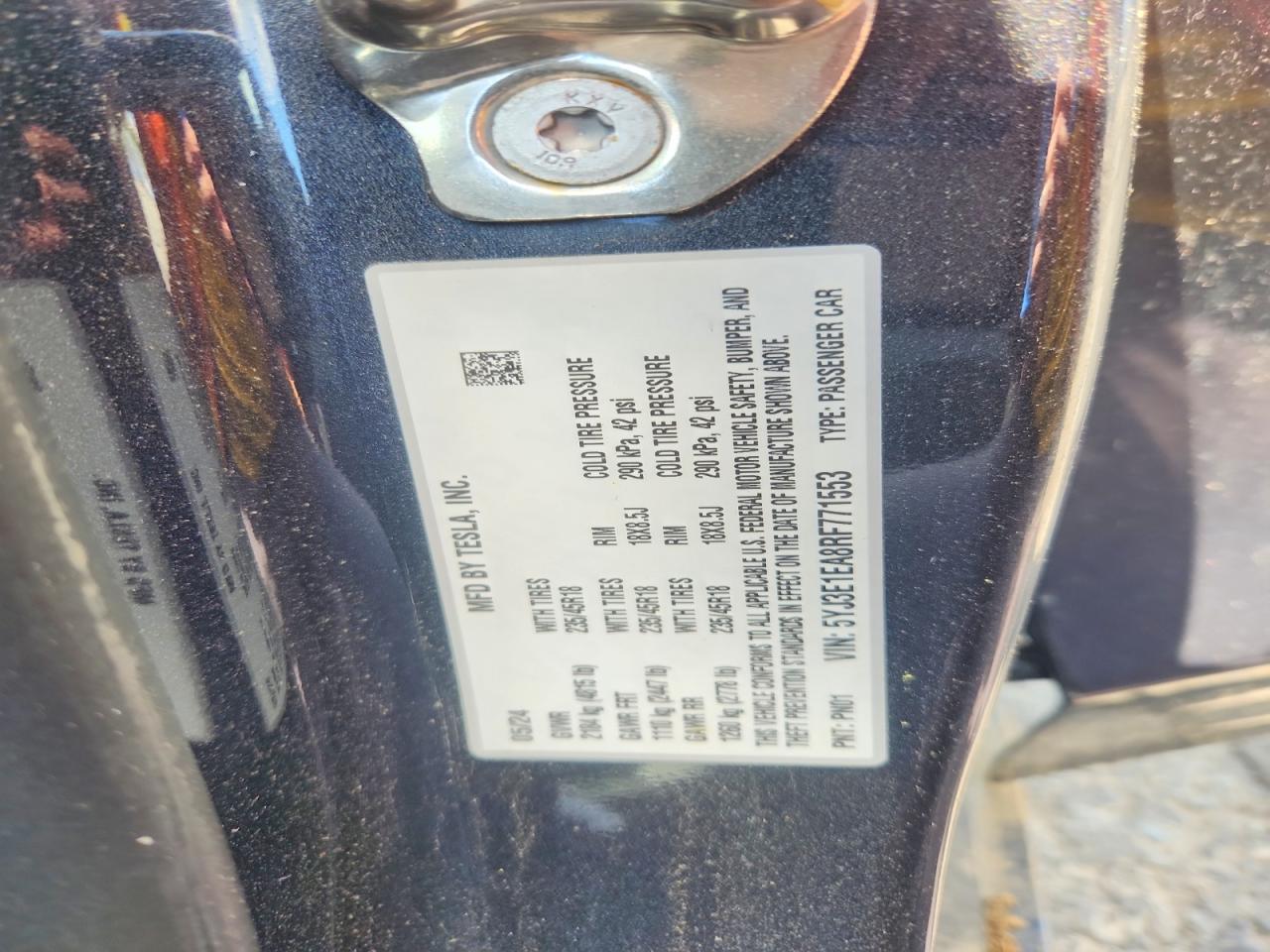 2024 TESLA MODEL 3