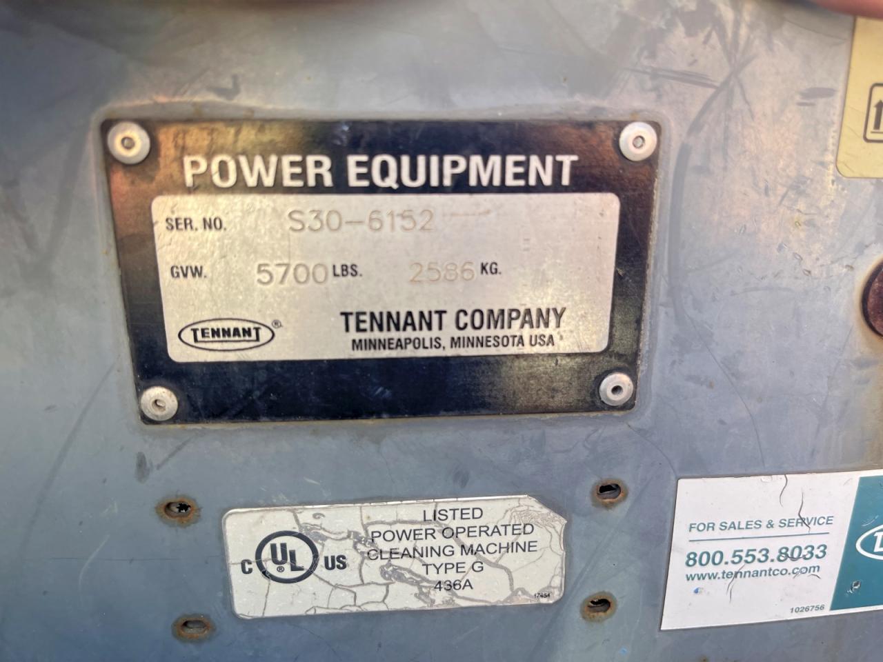 2013 TENNANT CONSTRUCTI