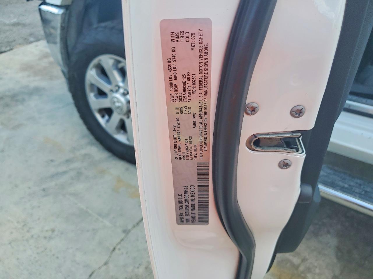2021 RAM 2500