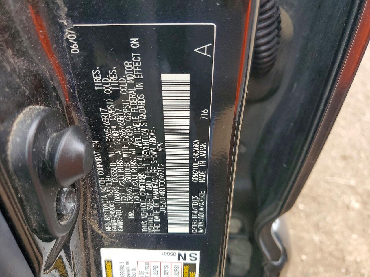 2007 TOYOTA 4RUNNER