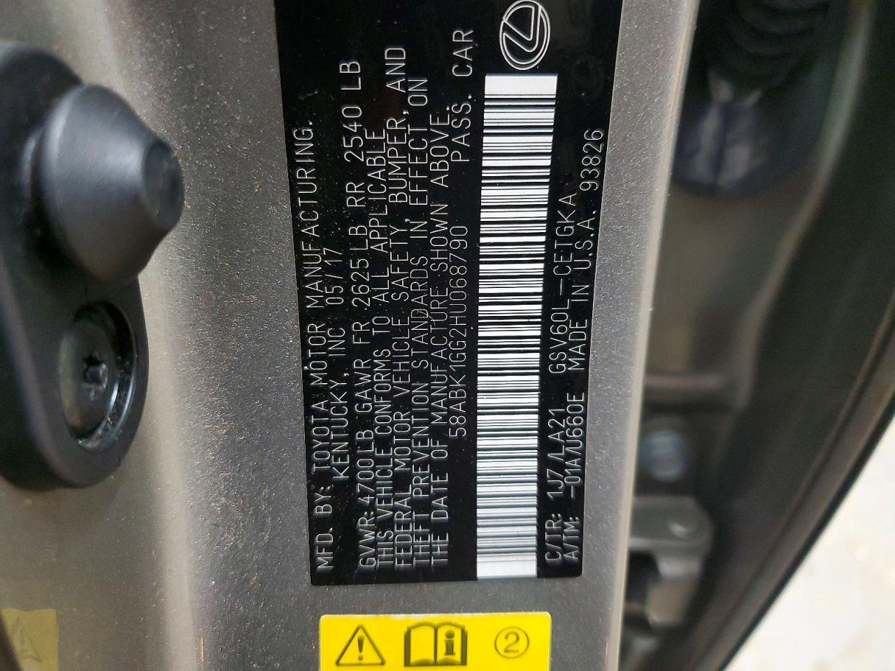 2017 LEXUS ES350