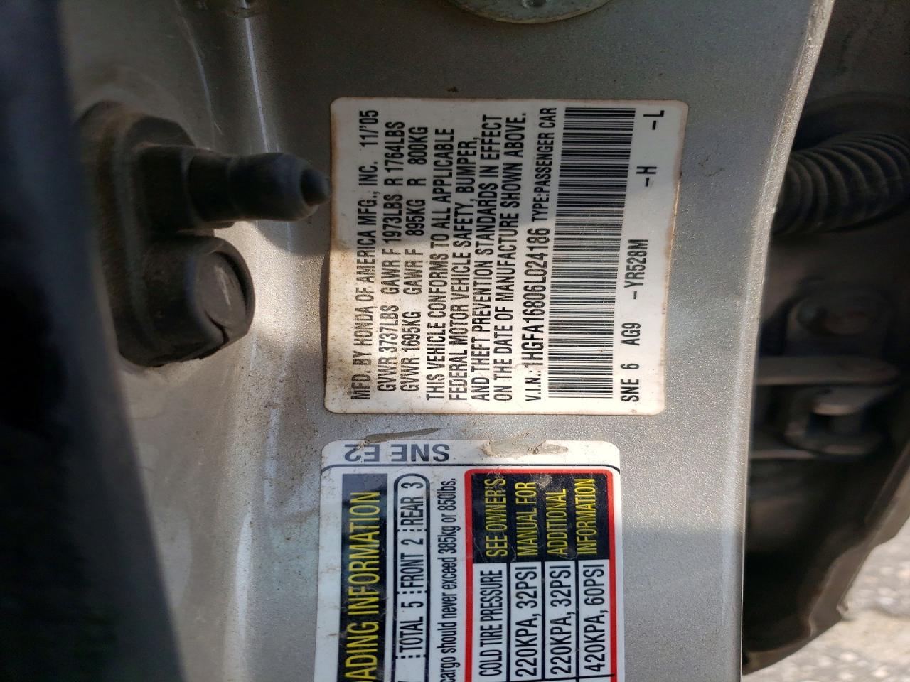 2006 HONDA CIVIC