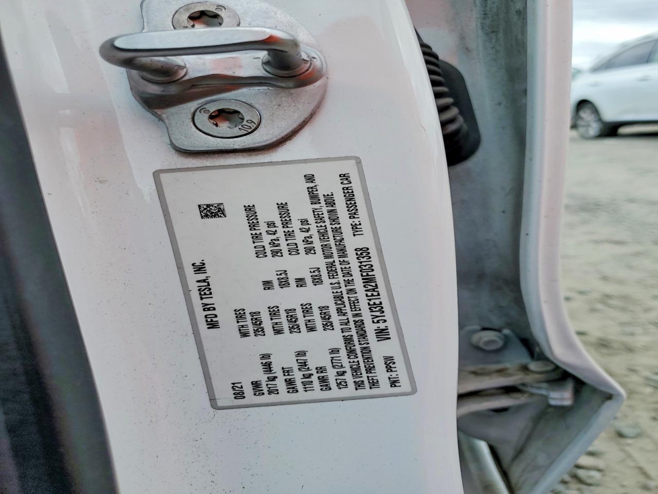 2021 TESLA MODEL 3