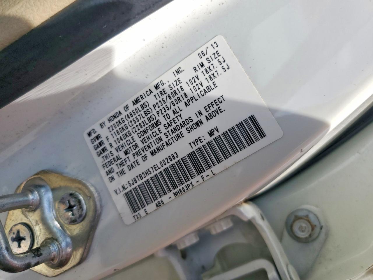 2014 ACURA RDX