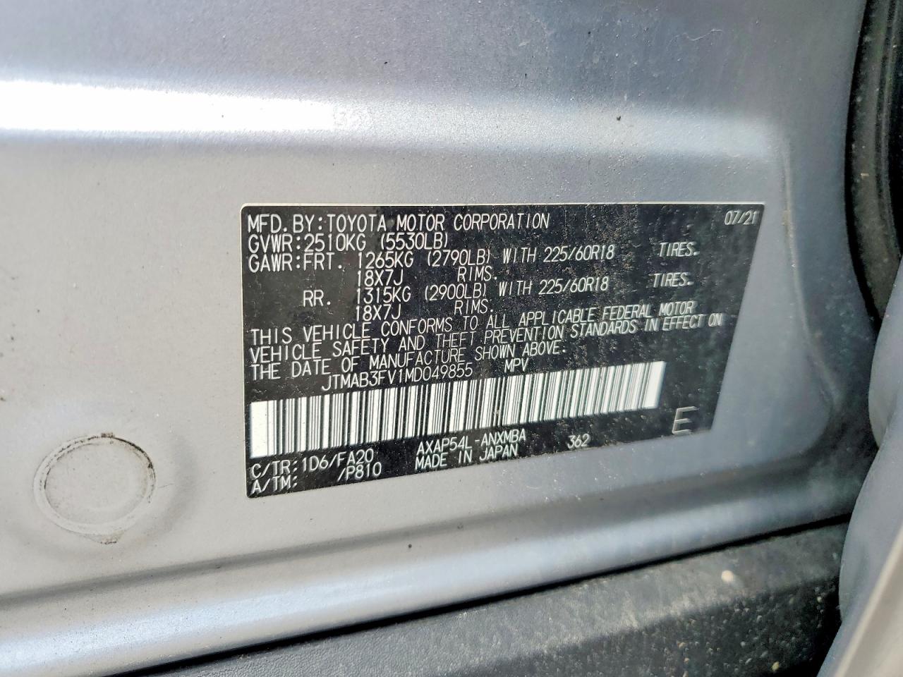 2021 TOYOTA RAV4