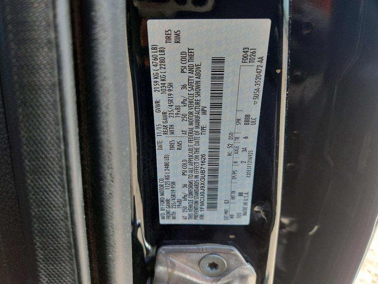 2016 FORD ESCAPE