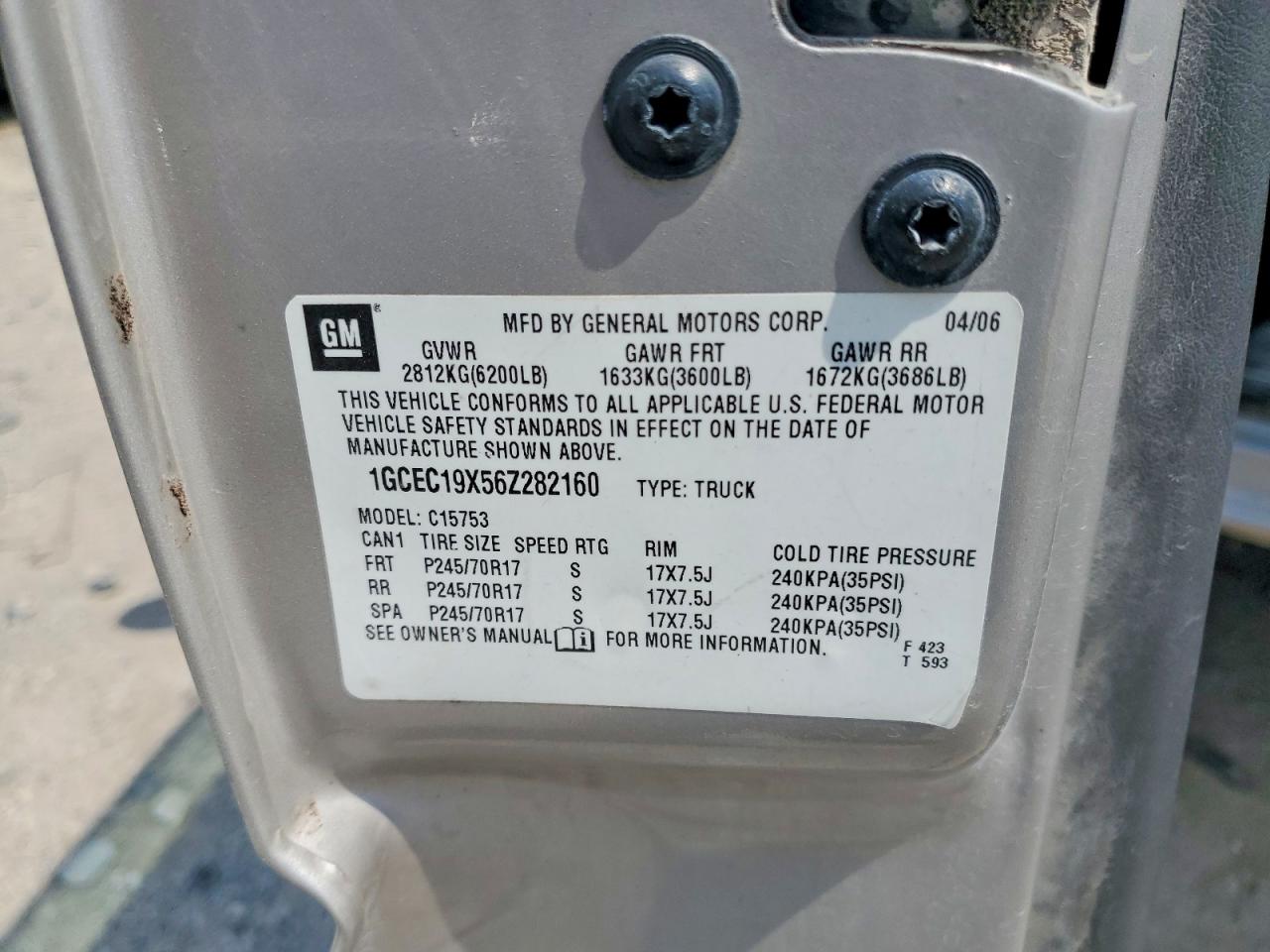 2006 CHEVROLET SILVERADO