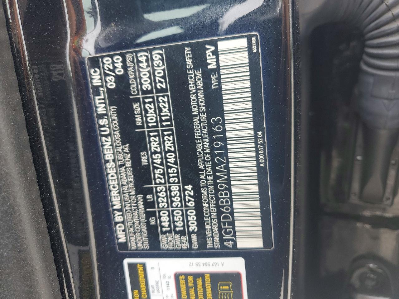 2021 MERCEDES-BENZ GLE-CLASS